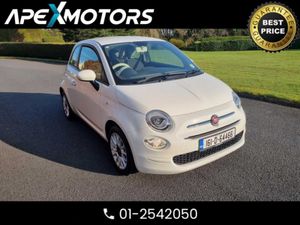 Fiat 500 Hatchback, Petrol, 2016, White