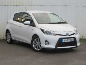 Toyota Yaris Hatchback, Hybrid, 2014, White