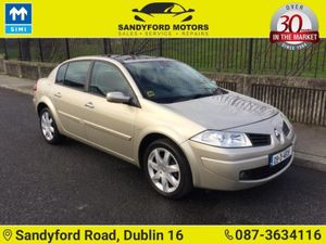 Renault Megane Saloon, Petrol, 2009, Gold