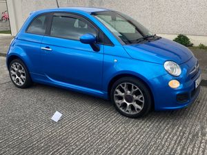 Fiat 500 Hatchback, Petrol, 2014, Blue