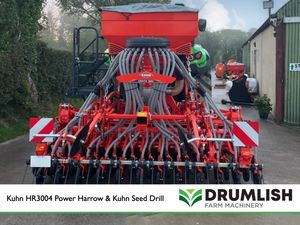 NEW Kuhn HR3004 Power Harrow & 320-24 Seed Drill - Image 3