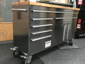 Stainless Steel 60" Toolchest Rolling Workbench - Image 2