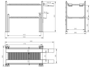 4 Post Triple Stacker Parking Lift - Image 4