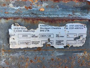 KINSHOFER C60H-125 CLAMSHELL BUCKET......631P - Image 4