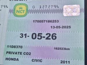 Honda Civic 2011 1.3 SI 5dr - NEW NCT 05-26 - Image 2