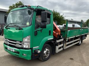 2018 ISUZU- F11-210 DROPSIDE FLAT WITH CRANE - Image 2