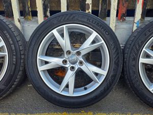 4 Genuine AUDI 17" Alloys 5x112 - Image 2