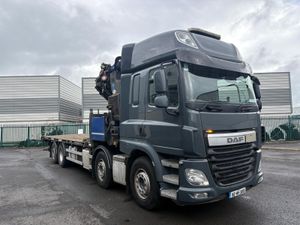 2016 DAF CF 460 8X2 FLATBED WITH CRANE - Image 3