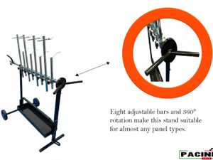 Universal Mobile Rotating Paint Panel Stand - Image 4