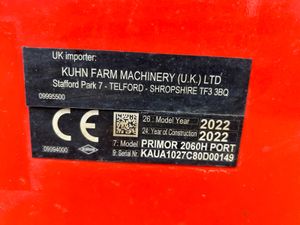 2022 Kuhn Primor 2060H Straw Blower - Image 2