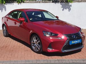 Lexus IS Saloon, Hybrid, 2019, Red
