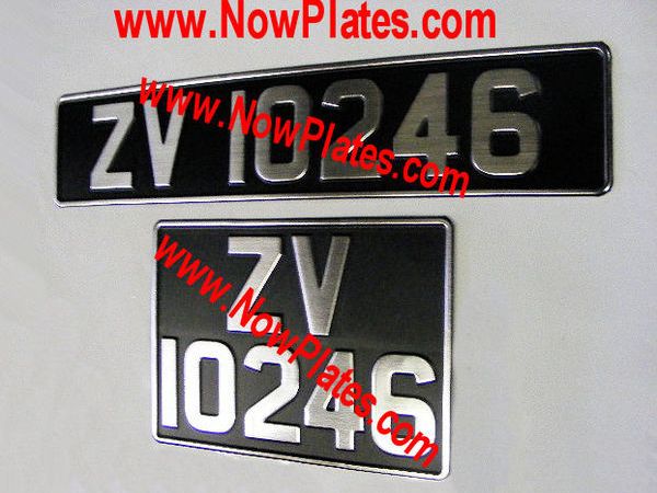 Vintage / Classic Number Plates for all types.