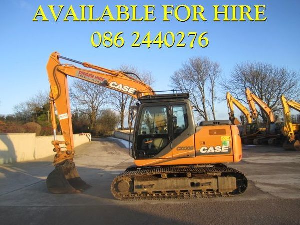 Excavators Available for self drive hire