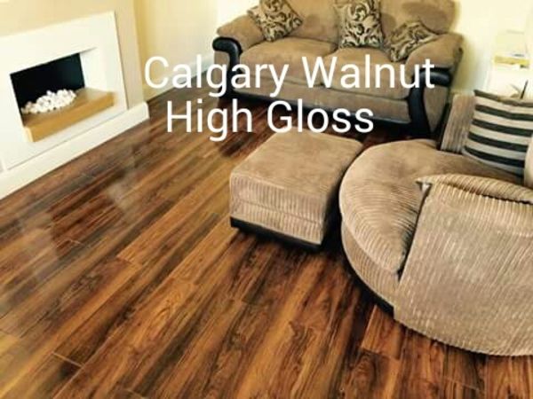 Calgary Walnut High Gloss 12.3mm