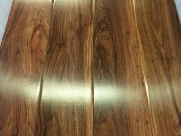 High Gloss Walnut laminated floor