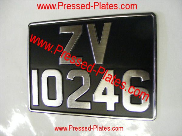 Vintage Pressed Number Plates at NowPlates.com