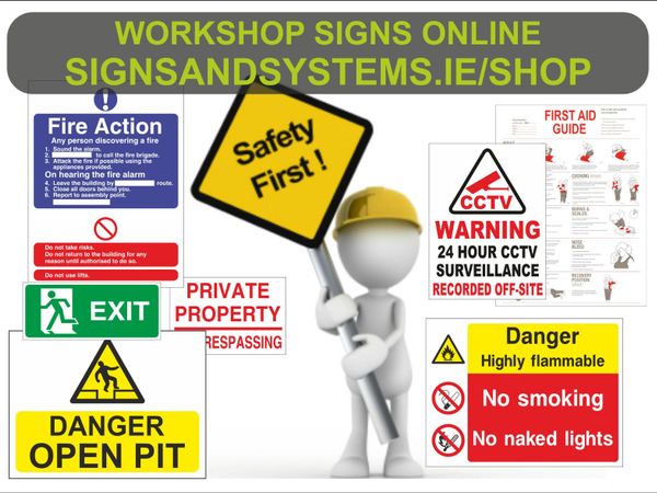 Garage / Workshop Safety Signs