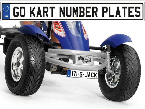 Kids / Go Kart Number Plates