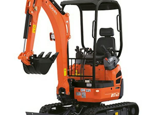 Mini Digger hire & Excavator hire & Operator.