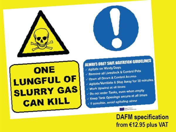 Slurry Gas Warning Signs (from €8.65 + VAT)