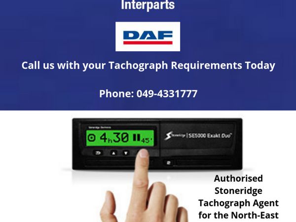 Stoneridge Digital Tachographs supplied & fitted