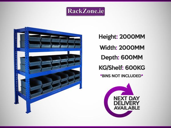 Long Span Racking 2000h x 2000w x 600d 600kg/Shelf