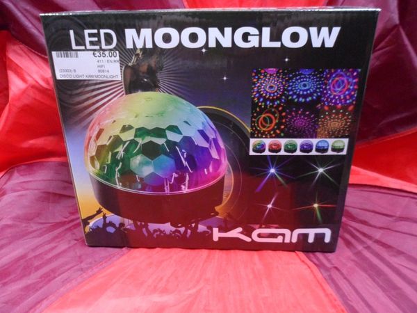KAM Moonglow LED 6 Colour LED Disco Ball