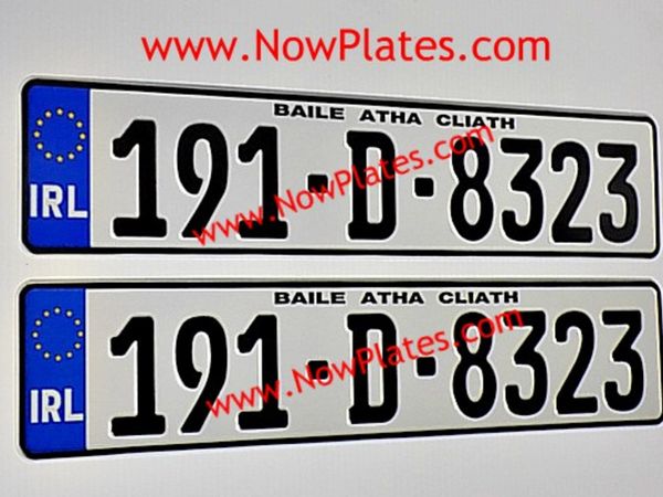 German Number Plates & NCT Made While U-Wait