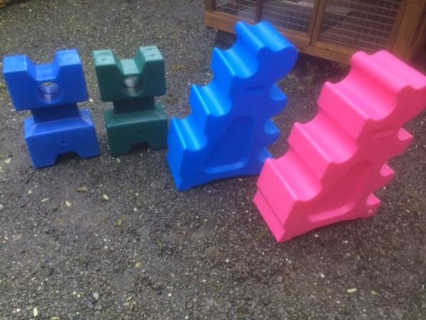 Plastic Jump Blocks and plastic horse jumps