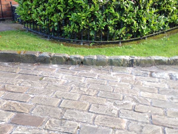 Tipperary Sandstone Driveway Cobbles / Setts 8"x4"