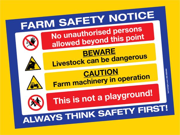 Farm Safety Signs | Express Delivery | Best Value