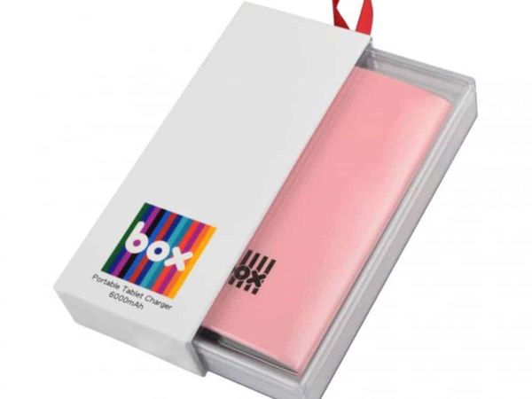 Box 6000 mAh Portable Battery Pink