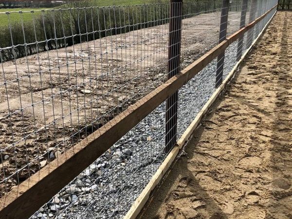 Creosote post and rail
