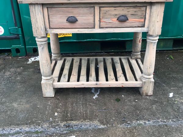 BRAND NEW SOLID PINE 2 DRAWER BUTCHERS BLOCK