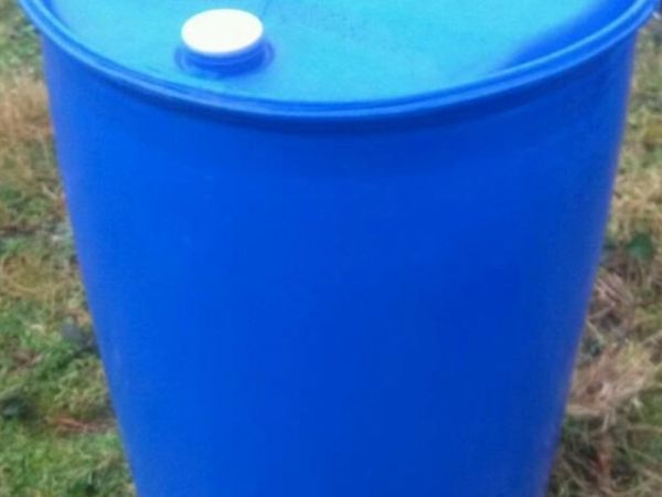 Plastic barrels and rags for sale