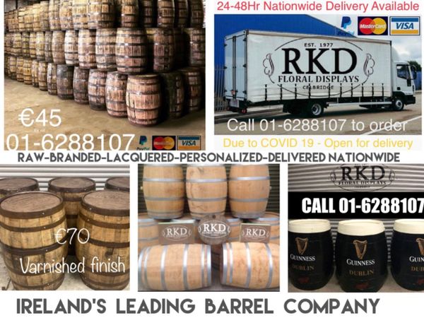 Oak Barrels- delivered nationwide