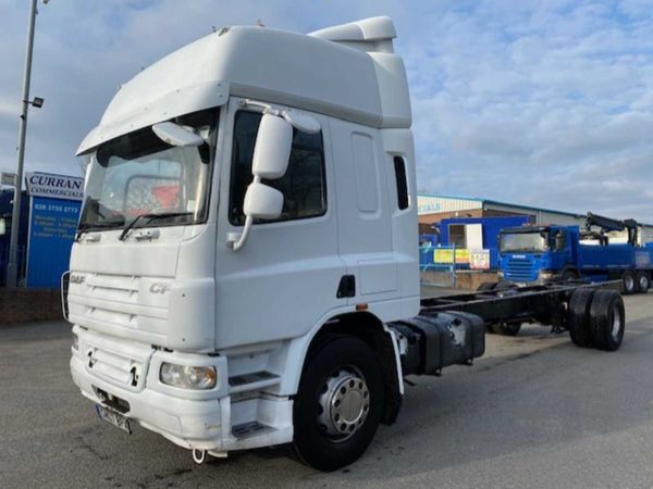 07 daf cf 65 280 4x2 on air 18Ton 30ft chassis cab