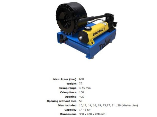 Portable Hydraulic Hose Crimpers