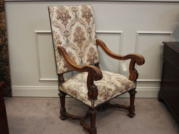 A very large Louis XVI armchair c.1900