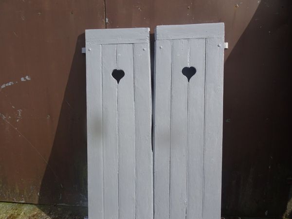 Pair of oak garden doors