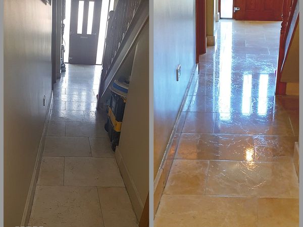 Marble Floor Tile Polishing-Cleaning.