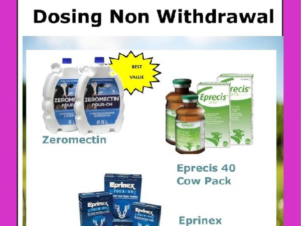 Range of Dosing Non Withdrawal Available