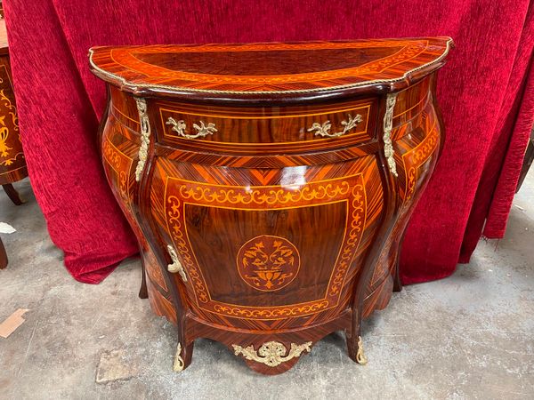 Many inlaid hand made cabinets for sale