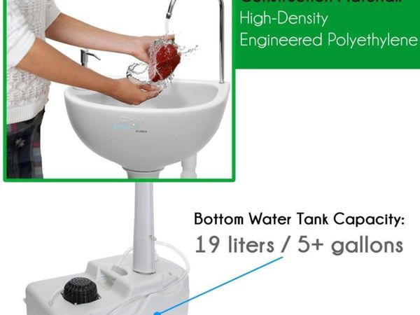 New Portable Handwash Sinks With Soap Dispenser