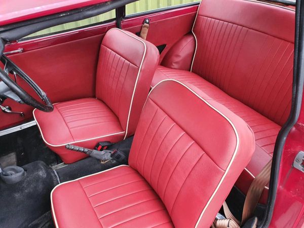 Classic car seat upholstery