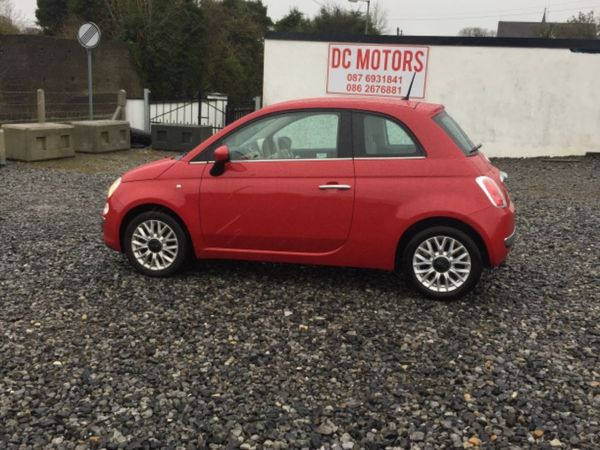 Fiat 500 Hatchback, Petrol, 2015, Red