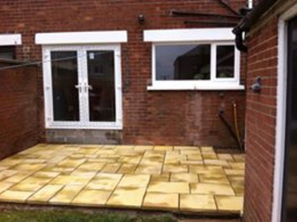 50m2 Yellow Patio Paving, Dublin delivery