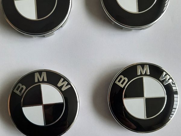 BMW 68mm Centre  Caps Black/white (4 caps €15)