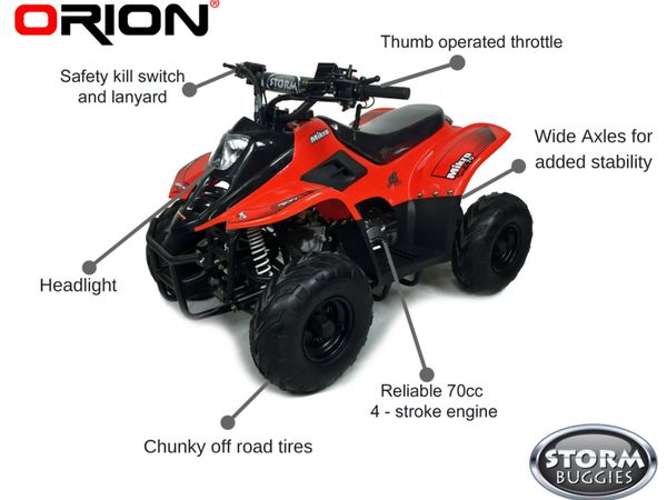 ORION 70 Kids quad (warranty-RED option-DELIVERY)