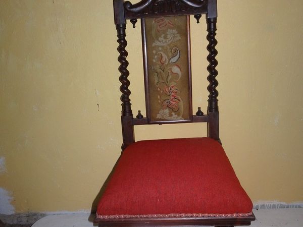 Old walnut chair